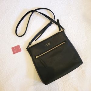 Kate Spade Jackson Black Top Zip Crossbody
